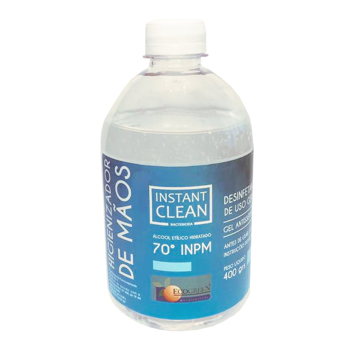 Álcool Gel Instant Clean 70º INPM 400gr - Ecogreen