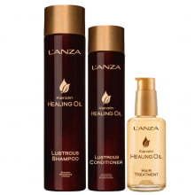 Keratin Healing Oil Shampoo, Condicionador e Tratamento - L`anza Keratin Healing Oil Shampoo, Condicionador e Tratamento - L`anza